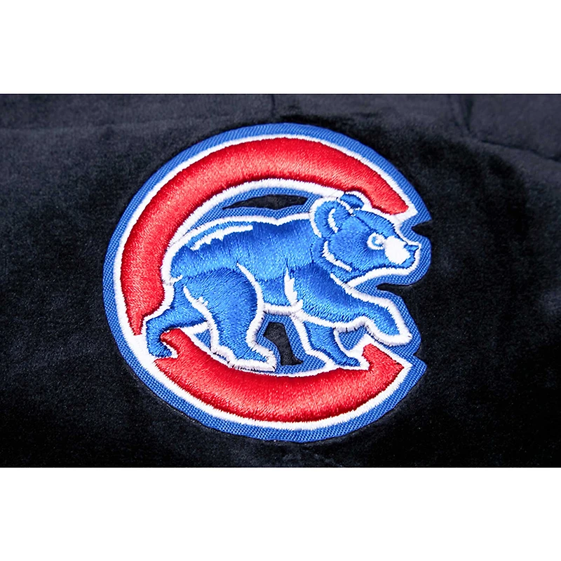 Short de détente classique en velours Chicago Cubs Pro Standard pour femme, noir
