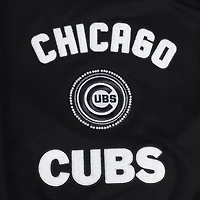 V110751 Cubs SWTLADCRW LCCC314724-BLK #3 - COL RAS DU COU POUR FEMMES NOIR AVEC PERLES CÔTELÉES FLC