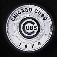 V110751 Cubs SWTLADCRW LCCC314724-BLK #3 - COL RAS DU COU POUR FEMMES NOIR AVEC PERLES CÔTELÉES FLC