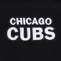 V110751 Cubs SWTLADCRW LCCC314724-BLK #3 - COL RAS DU COU POUR FEMMES NOIR AVEC PERLES CÔTELÉES FLC