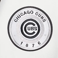 Veste universitaire entièrement zippée en laine côtelée Pro Standard pour femme des Chicago Cubs Pearls noire