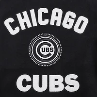 Veste universitaire entièrement zippée en laine côtelée Pro Standard pour femme des Chicago Cubs Pearls noire