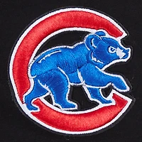 Women's Pro Standard  Black Chicago Cubs Rhinestone Slim Fit T-Shirt