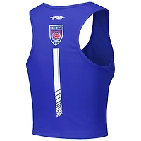 Débardeur court ajusté en trois mélanges Pro Standard Royal Chicago Cubs Fast Lane pour femmes