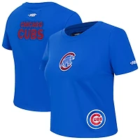 T-shirt court Baby Doll Game Day Classics Royal Chicago Cubs pour femme Pro Standard