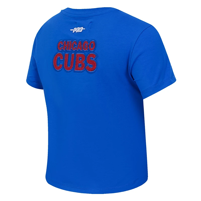 T-shirt court Baby Doll Game Day Classics Royal Chicago Cubs pour femme Pro Standard