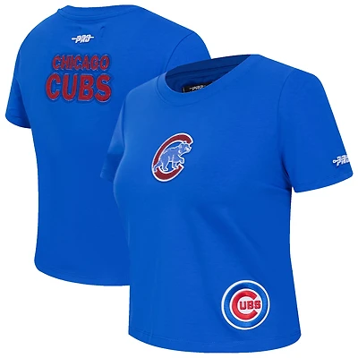T-shirt court Baby Doll Game Day Classics Royal Chicago Cubs pour femme Pro Standard