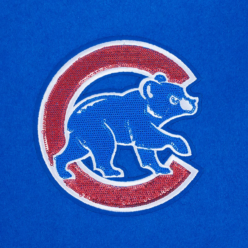 Veste universitaire en laine entièrement zippée Pro Standard Royal Chicago Cubs Game Day Classics pour femme