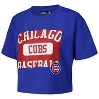 Women's Pro Standard Royal Chicago Cubs Made To Play Boxy Cropped T-Shirt