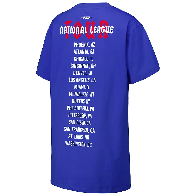 Women's Pro Standard Royal Chicago Cubs Oversized City Tour T-Shirt Dress