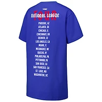 Robe t-shirt surdimensionnée Pro Standard Royal Chicago Cubs City Tour pour femmes
