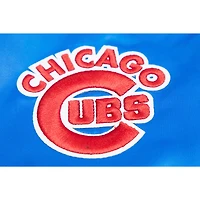 Veste universitaire Pro Standard Royal Chicago Cubs en satin à boutons-pression pour femme