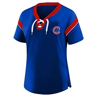 Profil femme Royal Chicago Cubs T-shirt à lacets grande taille