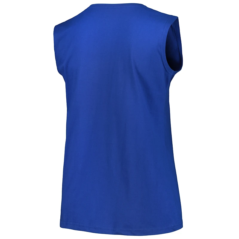 Women's Profile Royal Chicago Cubs Plus Tank Top