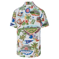 Chemise boutonnée Reyn Spooner blanche pour femmes des Chicago Cubs Scenic