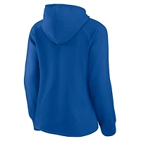 Women's Royal Chicago Cubs Perfect Play Raglan Pullover Hoodie
