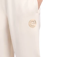 Women's Starter  Cream Chicago Cubs Pastel High Waisted Fleece Pants