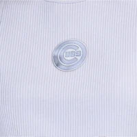Débardeur côtelé bleu clair pour femme, motif pastel des Chicago Cubs, de la marque Starter.