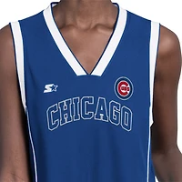 Robe maxi sans manches Starter Royal Chicago Cubs Line Up pour femme