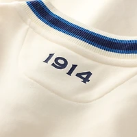 Sweat-shirt à col en V Terez Cream Chicago Cubs pour femme