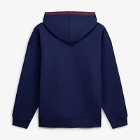Sweat à capuche Terez pour femme, bleu marine, motif baseball Chicago Cubs.