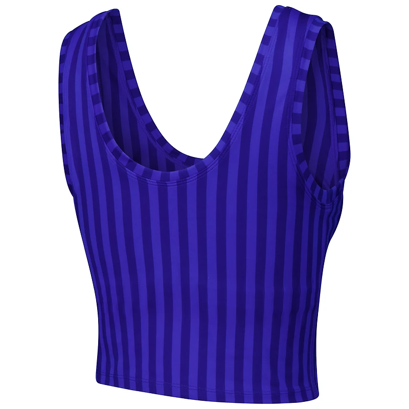 Women's Terez Royal Chicago Cubs Printed Crop Tank Top