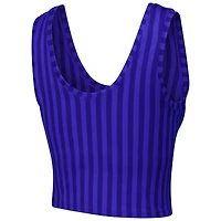 Women's Terez Royal Chicago Cubs Printed Crop Tank Top