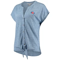 Chemise Tommy Bahama Heathered Royal Chicago Cubs Linnea Camp Tie pour femme