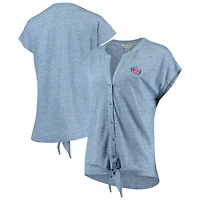 Chemise Tommy Bahama Heathered Royal Chicago Cubs Linnea Camp Tie pour femme