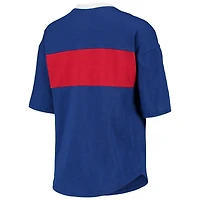 Women's Touch Royal/Red Chicago Cubs Lead Off Notch Neck T-Shirt