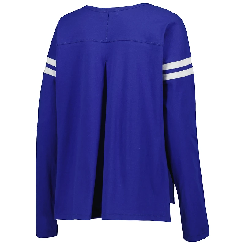 Women's Touch Royal Chicago Cubs Free Agent Long Sleeve T-Shirt