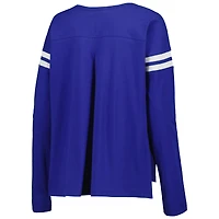 Women's Touch Royal Chicago Cubs Free Agent Long Sleeve T-Shirt