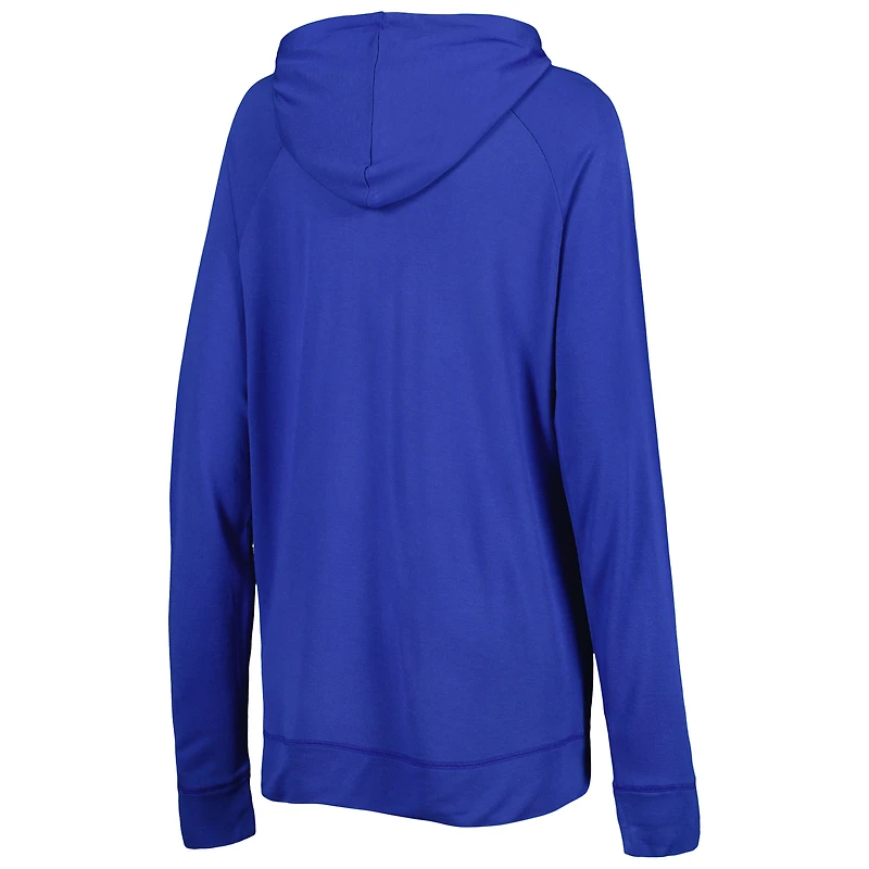 Chandail à capuchon raglan d'avant-match Touch Royal Chicago Cubs pour femme