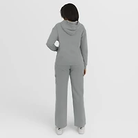 Women's WEAR by Erin Andrews Gray Chicago Cubs Waffle-Knit Long-Sleeve Hoodie & Lounge Pant Set