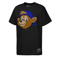 T-shirt Mitchell & Ness noir pour jeunes, mascotte des Cubs de Chicago, grand visage