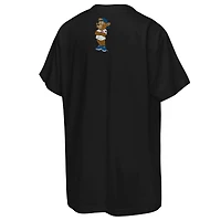 T-shirt Mitchell & Ness noir pour jeunes, mascotte des Cubs de Chicago, grand visage