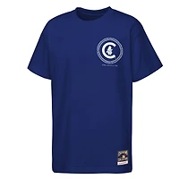 Youth Mitchell & Ness  Navy Chicago Cubs Cooperstown Rodeo Rope T-Shirt