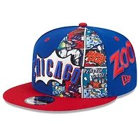 Casquette snapback 9FIFTY MLB Diamond Hero Edition 2025 des Chicago Cubs pour jeunes New Era Royal/Rouge