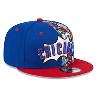 Casquette snapback 9FIFTY MLB Diamond Hero Edition 2025 des Chicago Cubs pour jeunes New Era Royal/Rouge