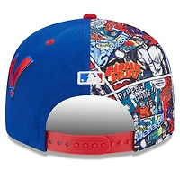 Casquette snapback 9FIFTY MLB Diamond Hero Edition 2025 des Chicago Cubs pour jeunes New Era Royal/Rouge