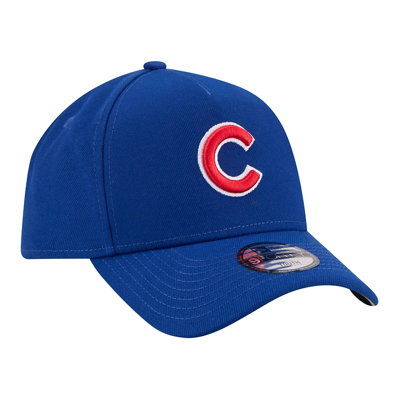 Youth New Era Royal Chicago Cubs 9FORTY A-Frame Adjustable Hat