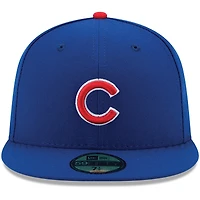 Casquette ajustée New Era Royal Chicago Cubs Authentic Collection On-Field Game 59FIFTY pour jeune