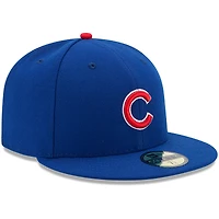 Casquette ajustée New Era Royal Chicago Cubs Authentic Collection On-Field Game 59FIFTY pour jeune