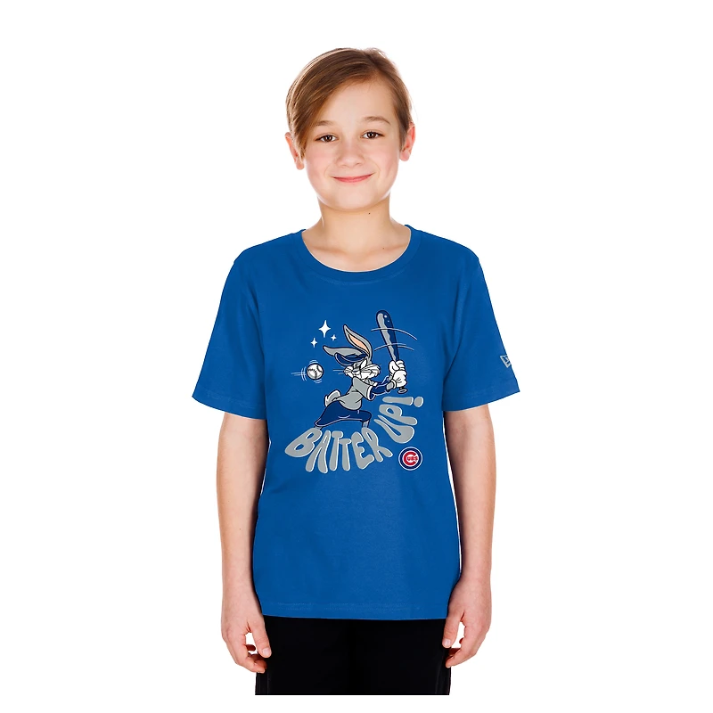 T-shirt New Era Royal Chicago Cubs Looney Tunes pour jeunes