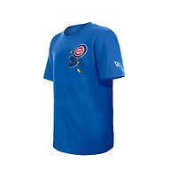 Youth New Era  Royal Chicago Cubs Stars & Cap T-Shirt
