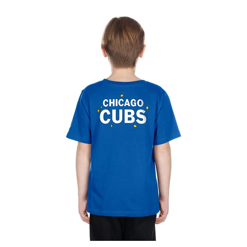 Youth New Era Royal Chicago Cubs Stars & Cap T-Shirt