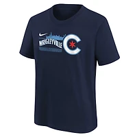 T-shirt Nike Chicago Cubs 2023 City Connect Team bleu marine pour jeune