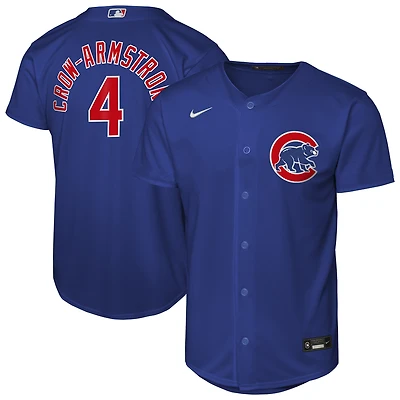 Youth Nike Pete Crow-Armstrong Rush Blue Chicago Cubs Alternate Replica Jersey