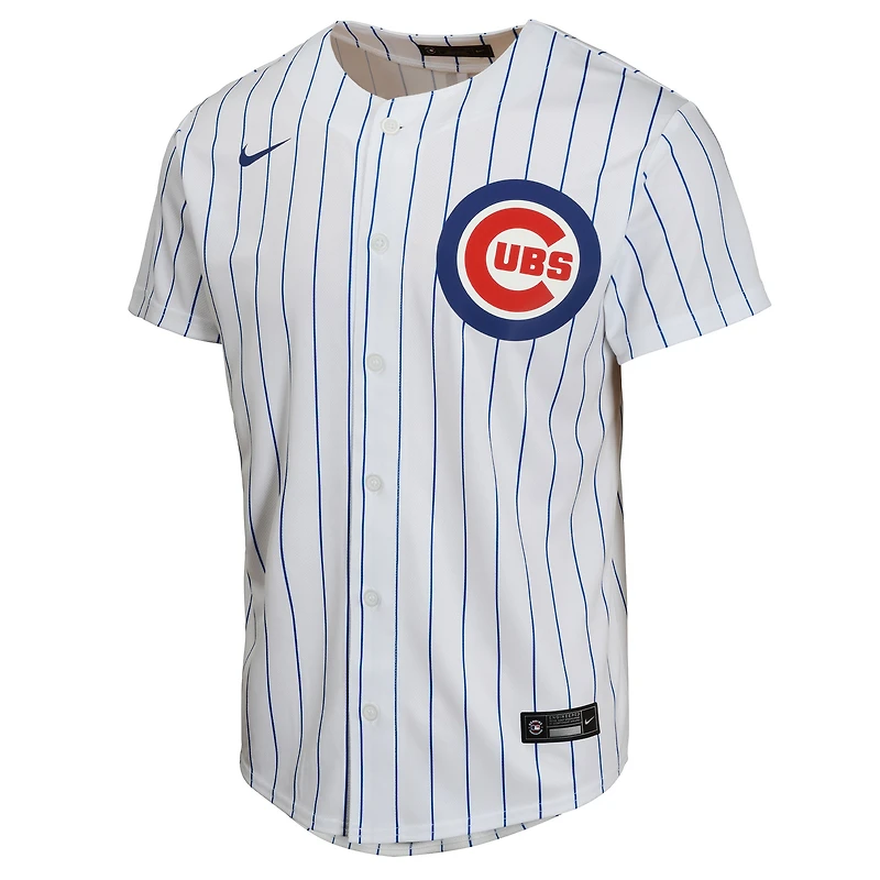 Maillot Nike Pete Crow-Armstrong blanc pour jeune joueur à domicile des Chicago Cubs