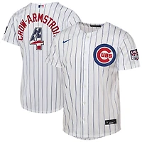 Youth Nike Pete Crow-Armstrong White Chicago Cubs USA 250 Fourth of July Home Replica Jersey